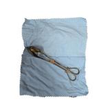 Home Studio Silverplated Salad Tongs w/ Gold (K)