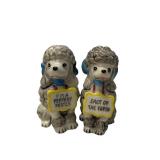ï¿½Peppery Poodleï¿½ &ï¿½Salt of the Earthï¿½ Shakers (K)