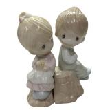 Precious Moments Boy and Girl salt and pepper