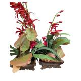 Pair of Silk Floral Arrangements in Planters (A)