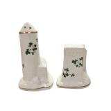 Carrigaline Pottery Castle salt and pepper shakers