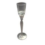 Pewter & Glass Candle Holder