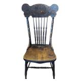 Vintage Pressback Wooden Chair (F)