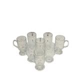 Princess House Etched Irish Coffee Mugs 8