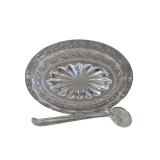 Vintage Art Deco Crystal Spice Dish