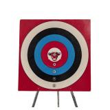 Vintage Bulls Eye Archery Stand w Bows