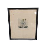 Original Dog Drawing-Signed (P)