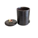 Ceramic Container w Calf black