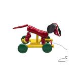 Brio Wooden Pull Along Bouncing Dog
