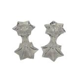 Mikasa Austria (2) Firestar Crystal Candle Holders