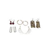 Lot of Five Vintage Earrings (J)