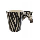 Zebra Ceramic Hand Painted Safari Mug