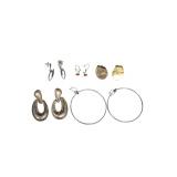 Lot of 5 Pairs of Mixed Metal & Enamel Earrings(J)