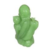Green Glass Shou Xing Figurine (A)