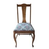 Set of 4 Vintage Wood Dining Chairs (F)