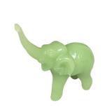 Green Glass Elephant Figurine (A)