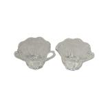 Clear Glass Sugar Bowl & Creamer Set