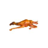 Genuine Leather Resting Camel Sculpture