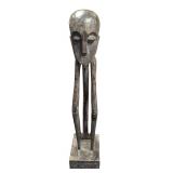 Hand-Carved African Tribal Wooden Sculpture (U)