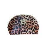 Elizabeth Grant Leopard Print Zip Cosmetic Bag (C)