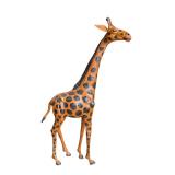Genuine Leather Giraffe Sculpture