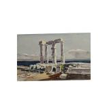 Reproduction print of Temple of Poseidon (P)