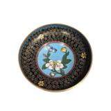 Vintage Cloisonnï¿½ Enamel Bowl w/ Floral Motif (K)