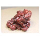 Carved Resin Frog