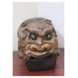 A Carved Wood Chinese Kylin