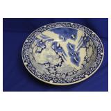 An Antique Signed Blue and White Bowl