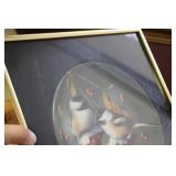 A Framed Collectors Plate by Kevin Daniel