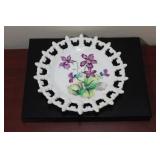 A Lefton China Reticulated Fruit Plate