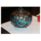 Antique Japanese Ginbari Cloisonne Urn