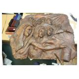Signed Ach Terracotta Plaque