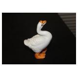 A Miniature Porcelain Goose