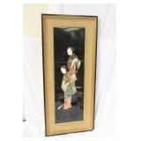 A Chinese Painting on Tiles