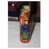 Antique Japanese Pottery Sumida Gawa Vase