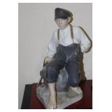 Large Royal Copenhagen Figure of a Boy