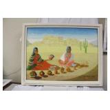 An Oil on Canvas by Joyce van Tessel Page