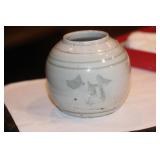 Antique Chinese Blue and White Ginger Jar