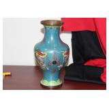 A Vintage Chinese Cloisonne Dragon Vase