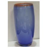 A Signed Artglass Vase