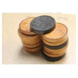 15 Carved Wooden Disc