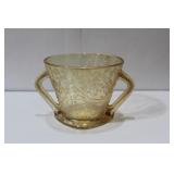 A Carnival Glass Two-Handle Cup