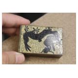 Antique Chinese Cloisonne Dragon Matchbox