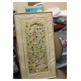 Vintage Chinese Framed Silk