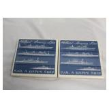 Lot of Two Delft Tile Coasters