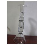 A Single Glass Candlestick