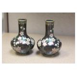 Pair of Chinese Cloisonne Vases