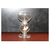 A Bimini Rooster Glass Goblet